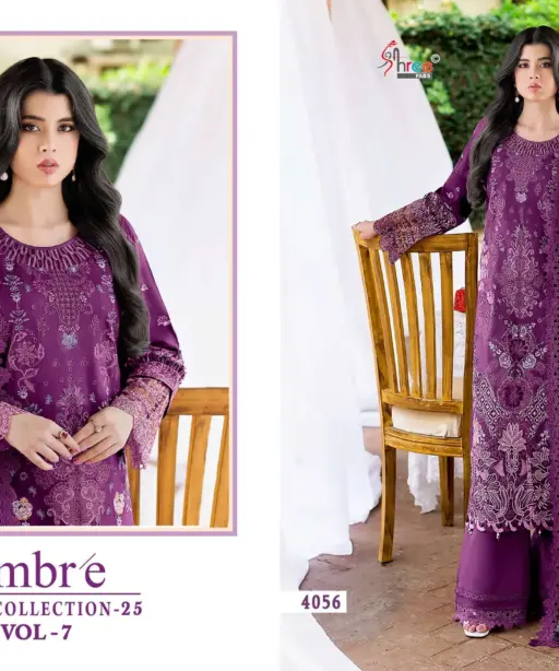 Shree Fab Ombre Lawn Collection 25 Vol 7