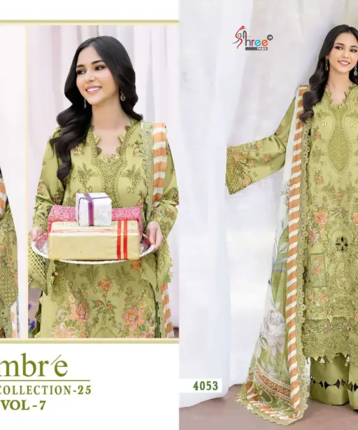 Shree Fab Ombre Lawn Collection 25 Vol 7