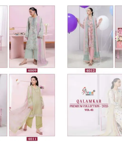 Shree Fabs Qalamkar Premium Collection 2025 Vol 2