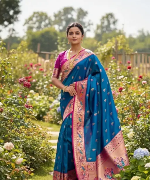 Vt 6079 T Banarasi Silk Meenakari Weaved Fancy Saree Collection