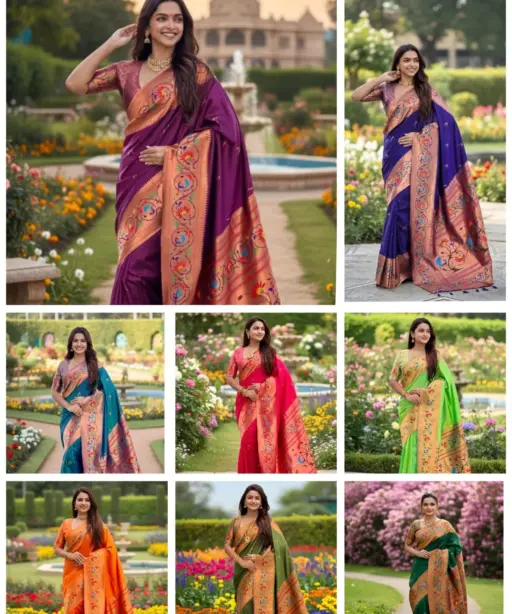 Vt 6081 T Soft Pethani Silk Zari Weaving Premium Saree Collection