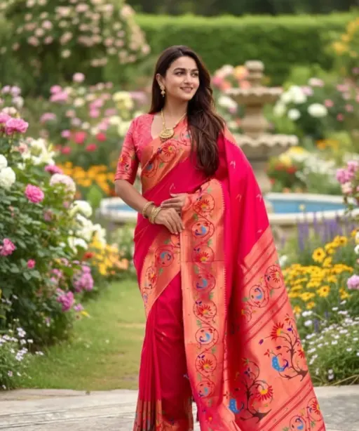 Vt 6081 T Soft Pethani Silk Zari Weaving Premium Saree Collection