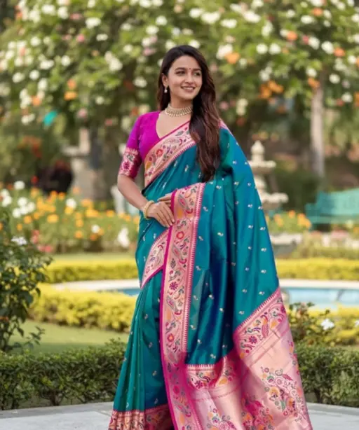 Vt 6082 T Soft Pethani Silk Zari Weaved Premium Saree Collection