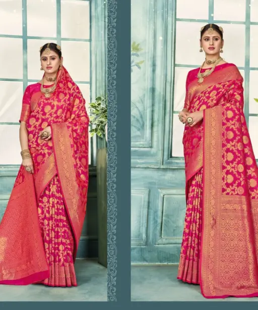 Zarkaashi Samridhhi Katan Silk Festival Wear Saree Collection