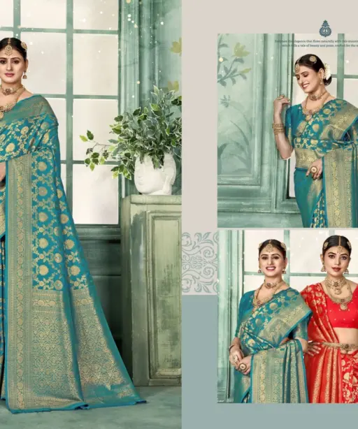 Zarkaashi Samridhhi Katan Silk Festival Wear Saree Collection