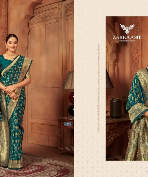 Zarkaashi Vishruti Vol 2 Katan Silk Traditional Wear Saree Collection