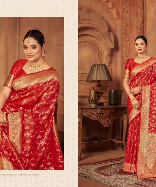 Zarkaashi Vishruti Vol 2 Katan Silk Traditional Wear Saree Collection