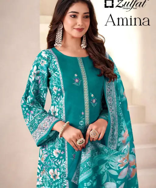 Zulfat Designer Suits Amina
