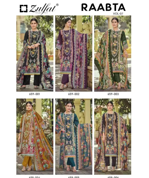 Zulfat Designer Suits Raabta Vol 7