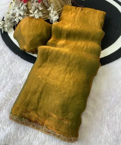 Aab Apsara Chiffon with Beads Handwork Fancy Saree Collection