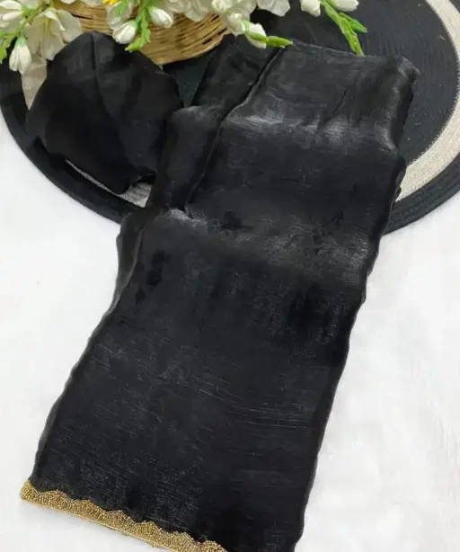 Aab Apsara Chiffon with Beads Handwork Fancy Saree Collection