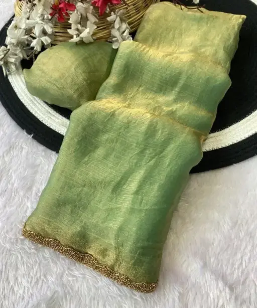 Aab Apsara Chiffon with Beads Handwork Fancy Saree Collection