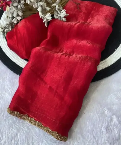 Aab Apsara Chiffon with Beads Handwork Fancy Saree Collection