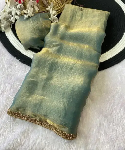 Aab Apsara Chiffon with Beads Handwork Fancy Saree Collection