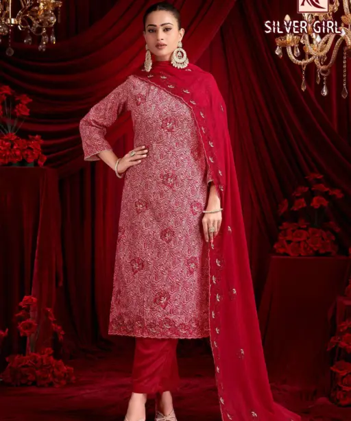 Alok Suits Silver Girl