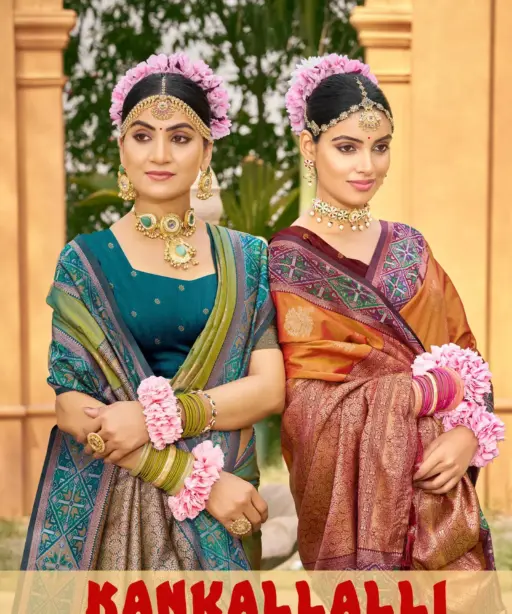 Bunawat Kankallalli Soft Silk Woven Work Wedding Wear Saree Collection