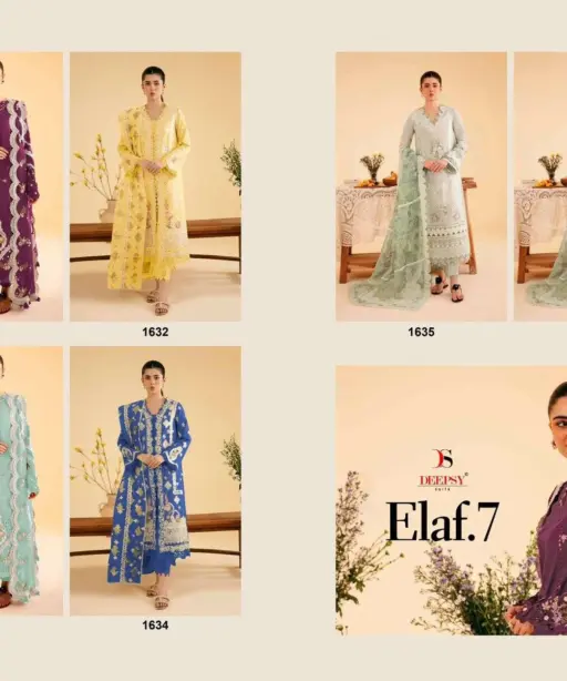 Deepsy Suits Elaf Luxury Lawn Collection Vol 7