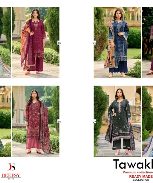 Deepsy Suits Tawakkal Premium Collection 25 Vol 2 Ready Made Collection