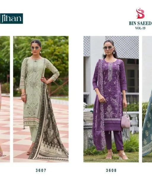 Jihan Bin Saeed Lawn Collection Vol 19