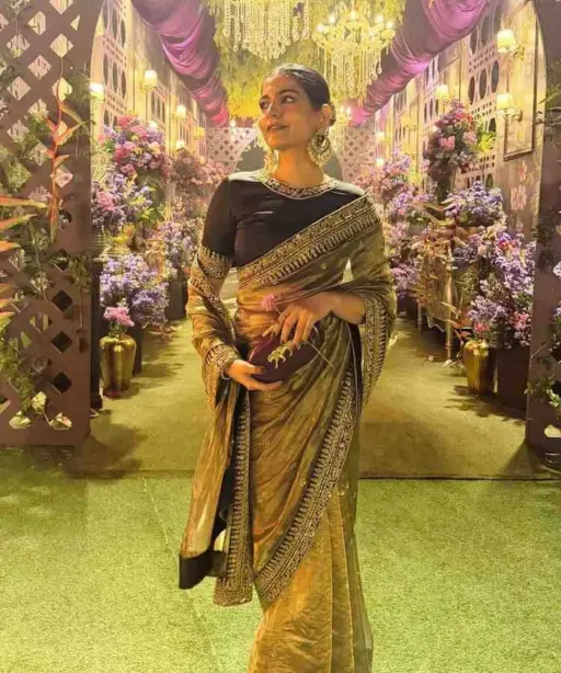 Kc 2092 Soft Twill Beautiful Sequence Embroidery Worked Designer Saree Collection