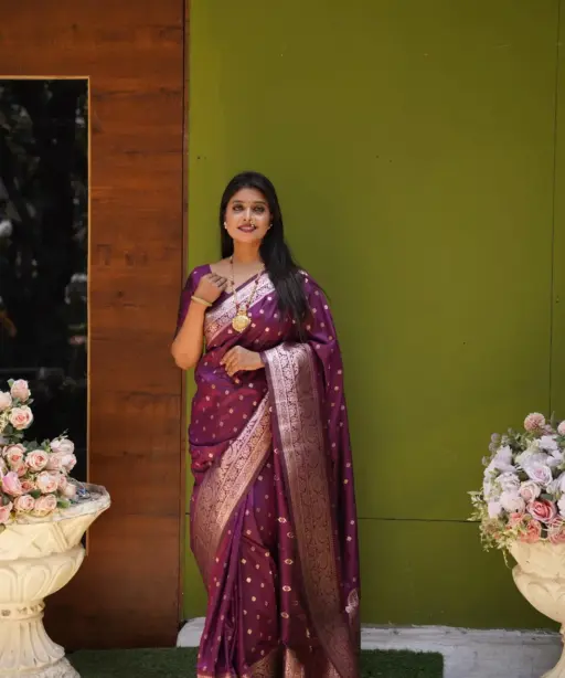 Mb 1132 Banarasi Silk Zari Weaving Saree Collection