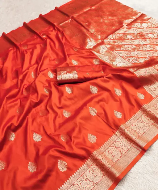 Mb 3284 Soft Banarasi Silk Golden Zari Weaving Saree Collection