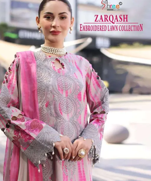 Shree Fab Zarqash Embroderd Lawn Collection