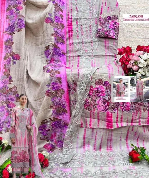 Shree Fab Zarqash Embroidered Lawn Collection