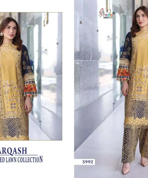 Shree Fab Zarqash Embroidered Lawn Collection