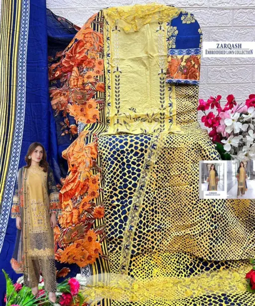 Shree Fab Zarqash Embroidered Lawn Collection