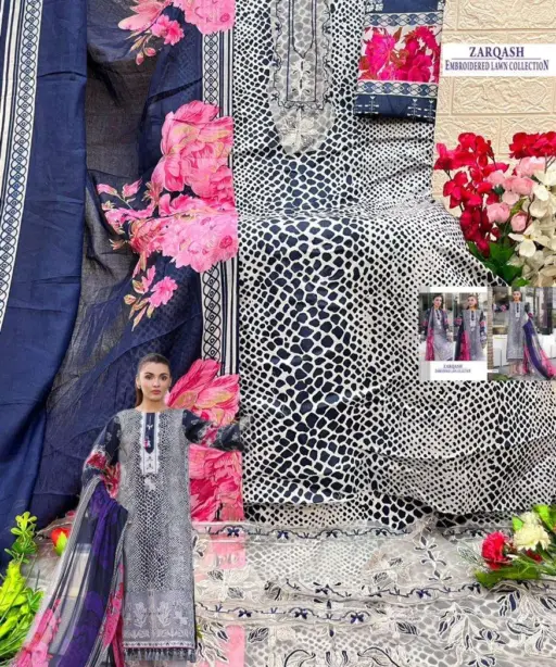 Shree Fab Zarqash Embroidered Lawn Collection