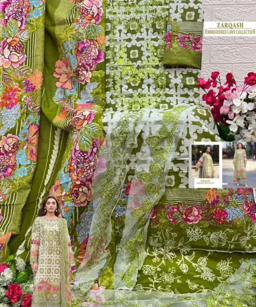 Shree Fab Zarqash Embroidered Lawn Collection