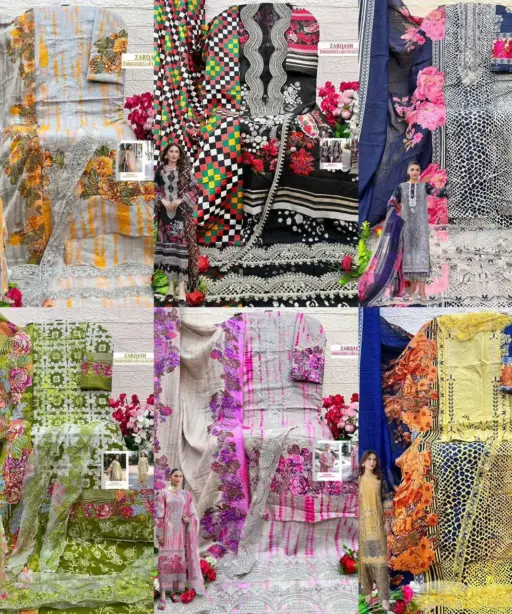 Shree Fab Zarqash Embroidered Lawn Collection