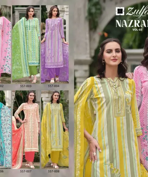 Zulfat Designer Suits Nazrana Vol 3