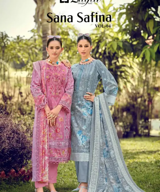 Zulfat Designer Suits Sana Safina Vol 4