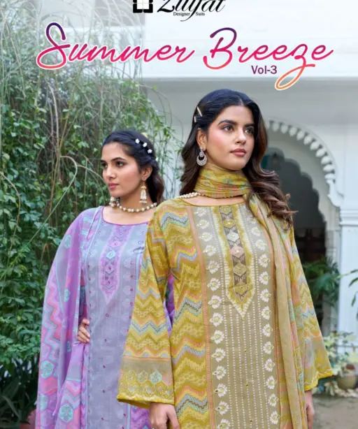 Zulfat Designer Suits Summer Breeze Vol 3