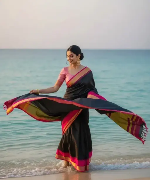 Aab Korvai Vol 1 Kotanji Border Silk Cotton Unifrom Saree Collection