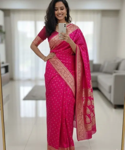 Aab Mosam Vol 1 Soft Silk Jacquard Border Saree Collection