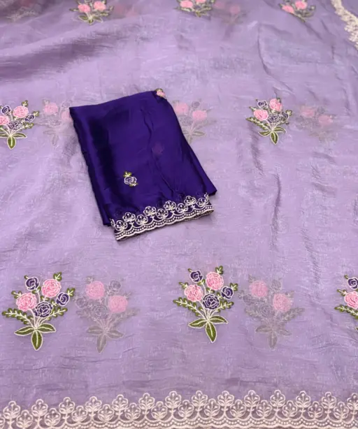 Arham Crunchy Embroidery Sequence Worked Saree Collection