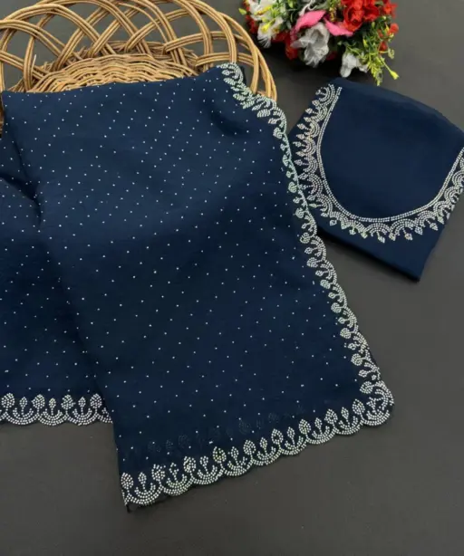 Arrow Silk Vol 1 Satin Silk Stone Worked Fancy Saree Collection