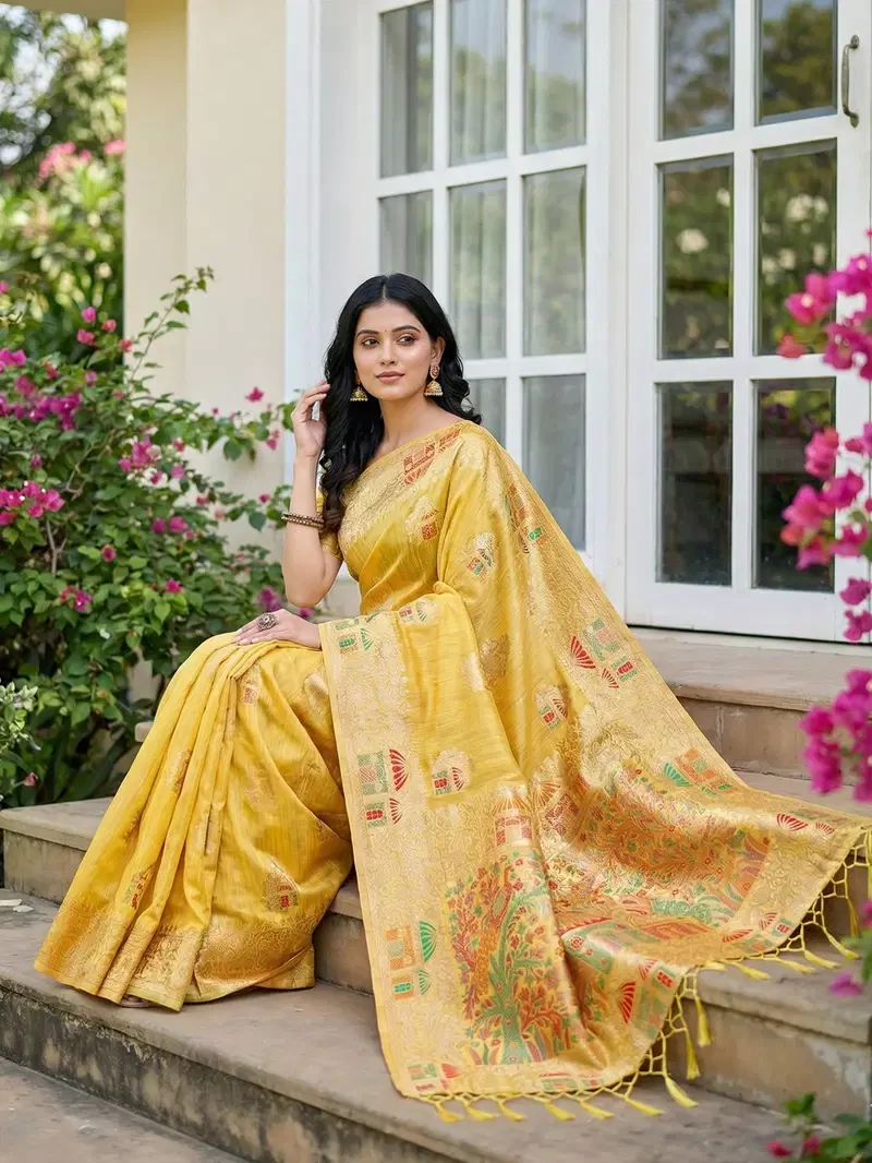 Ast Linen Grace Soft Linen Cotton Festival Wear Saree Collection