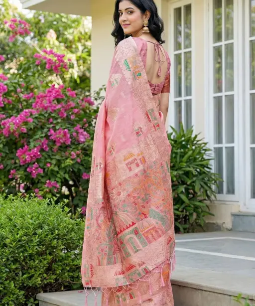 Ast Linen Grace Soft Linen Cotton Festival Wear Saree Collection