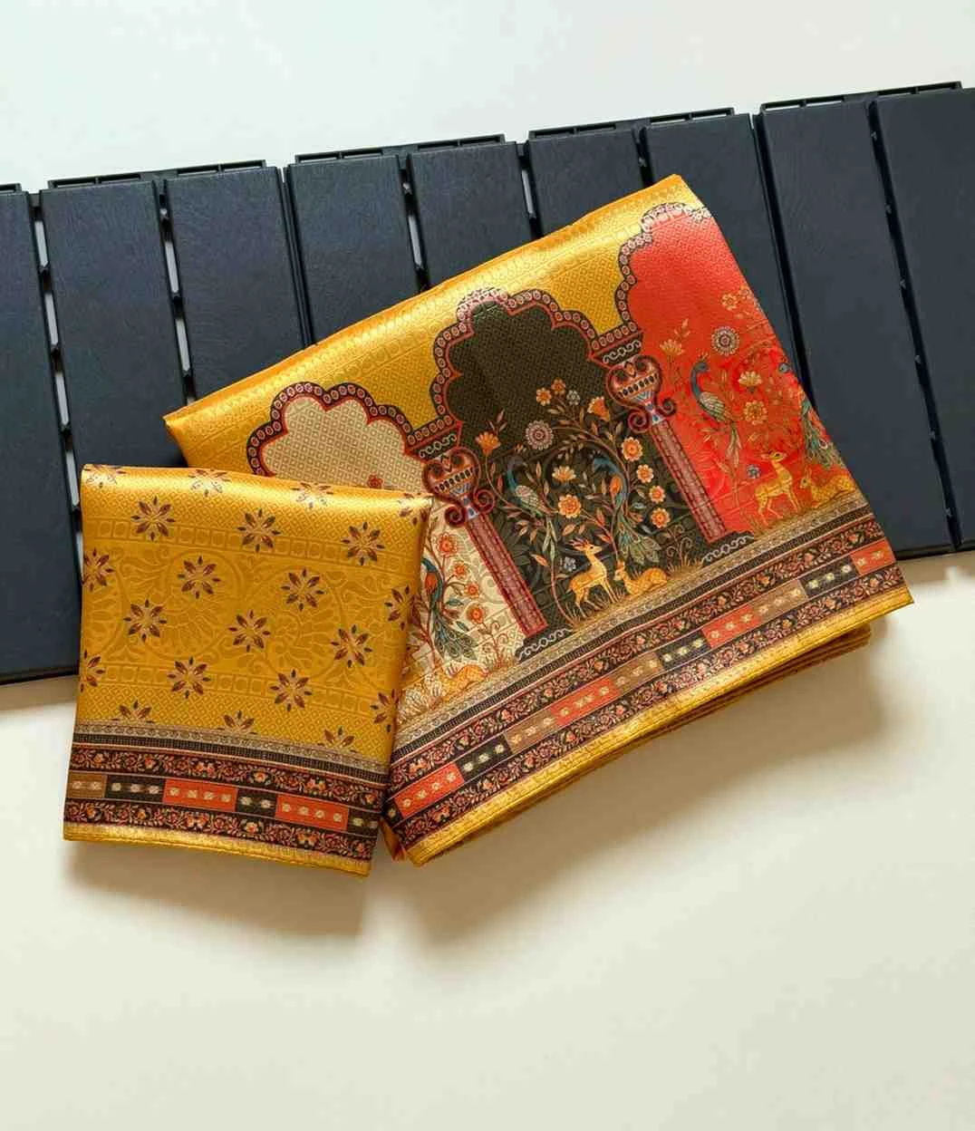 Kc 211 Pure Dola Silk Digital Printed Traditional Wear Saree Collection