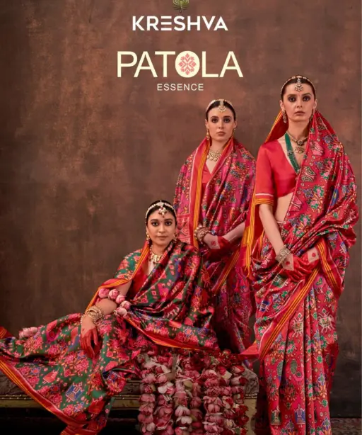 Kreshva Patola Essence Silk with Patola Print Saree Collection