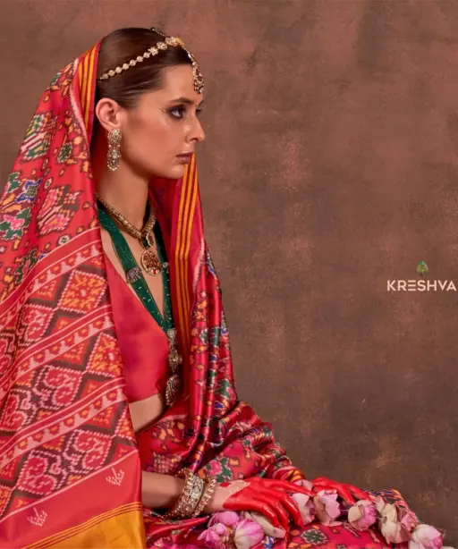 Kreshva Patola Essence Silk with Patola Print Saree Collection