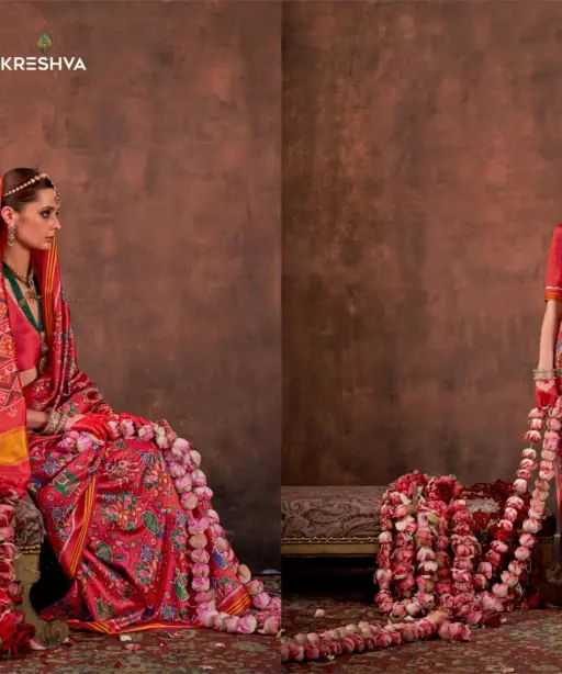 Kreshva Patola Essence Silk with Patola Print Saree Collection