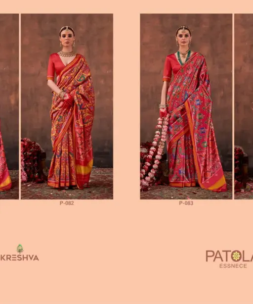 Kreshva Patola Essence Silk with Patola Print Saree Collection