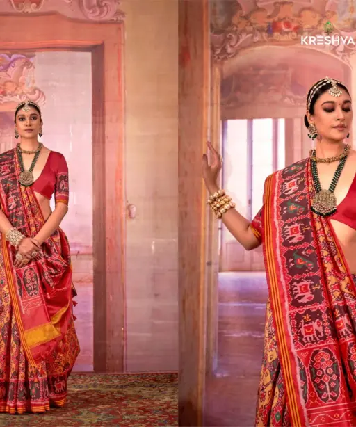 Kreshva Patola Royal Silk with Patola Print Saree Collection