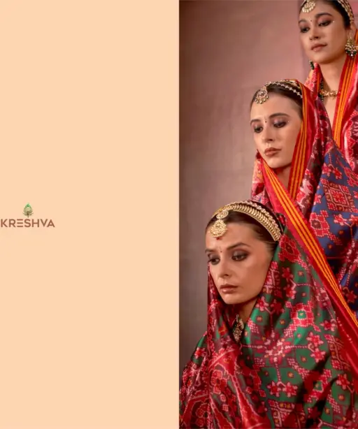 Kreshva Patola Royal Silk with Patola Print Saree Collection