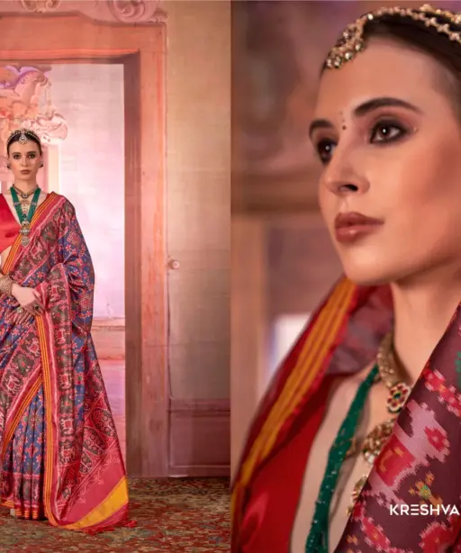 Kreshva Patola Royal Silk with Patola Print Saree Collection